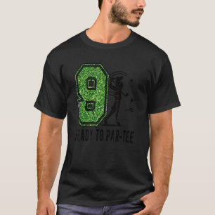 T-shirt 9e Anniversaire Golfeur Garçon de neuf ans Joueur