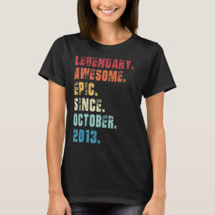 T-shirt 9e anniversaire légendaire épopée stupéfiant depui