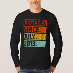 T-shirt 9e anniversaire Légende depuis juillet 2013 9 ans
