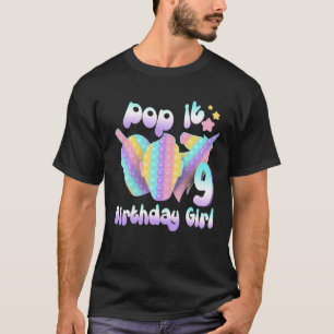 T-shirt 9E Anniversaire Unicorn Fidget Pop It Anniversaire