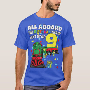 T-shirt 9e Train Anniversaire à bord du train d'anniversai