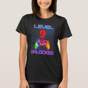 T-shirt 9ème Neuvième 9 ans Gamer Game Controller Son Ados