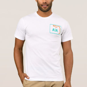 T-shirt A1A : Itinéraire de la plage de la Floride