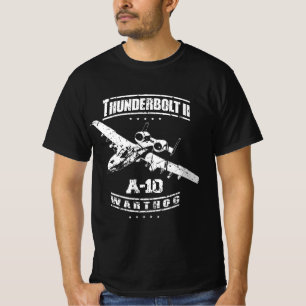 T-shirt A-10 Thunderbolt II Warthog USAF Attaque Jet Distr