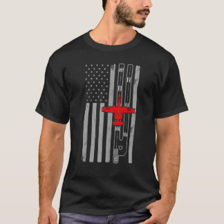 T-shirt A-10 Warthog Avion Drapeau Américain Piste A10 Thu