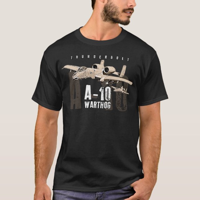 T-shirt A-10 Warthog Fairchild Aéronef de proximité (Devant)
