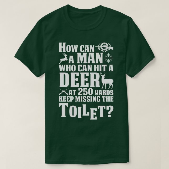 T-shirt A 250 Yards Gardez Manquant Les Cadeaux Toilettes  (Design devant)