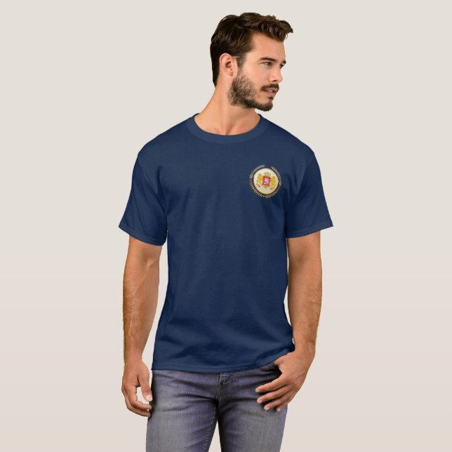 T-Shirt À Armoiries De Géorgie (Devant entier)