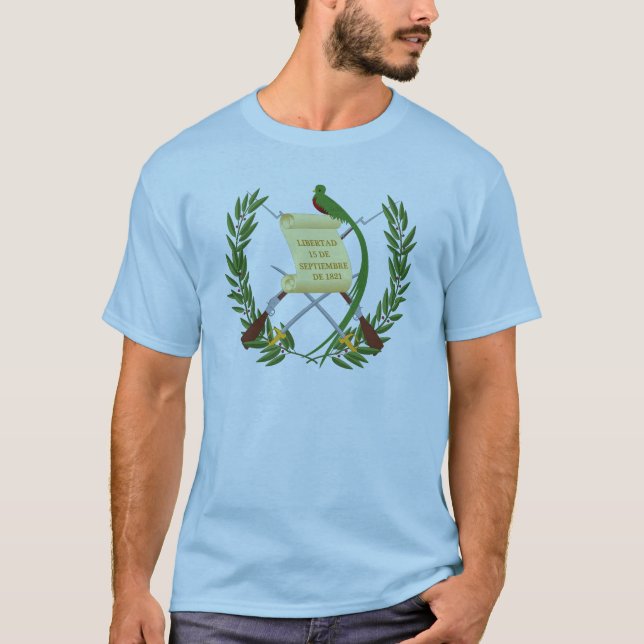T-shirt à armoiries du Guatemala (Devant)
