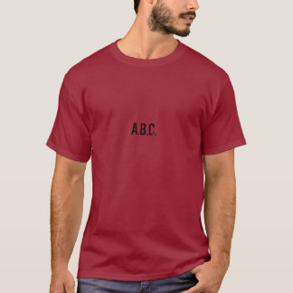 T-shirt A.B.C. Chinois né américain