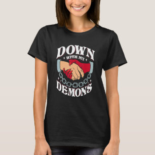 T-shirt A bas mes démons Deal Handshake Esthétique Humou