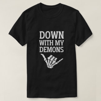 T-shirt A bas mes démons Halloween