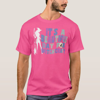 T-shirt A Beautiful Day For Witchcraft Retro Witch Ac