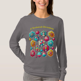 T-shirt A Beeloved Christmas - Festive Honeycomb Shirt