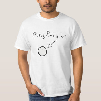 T-shirt à bille de ping-pong
