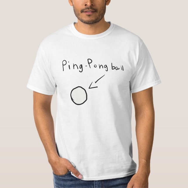 T-shirt à bille de ping-pong (Devant)