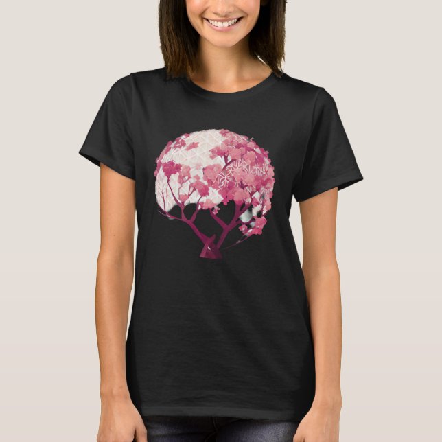 T-shirt A Blossoming Tribute to Nature Sphere Tree of Life (Devant)