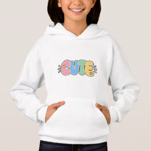 T-shirt à capuche pour enfants avec typographie pa