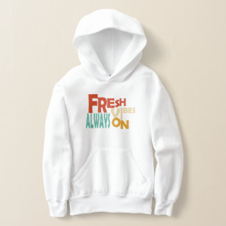 T-shirt à capuche pour enfants "Vibes Fraîches, To