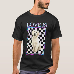 T-shirt à carreaux Labrador Retriever Femmes Homme