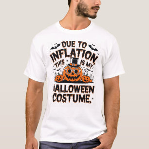 T-shirt A cause de l'inflation, voici mon costume d'Hallow