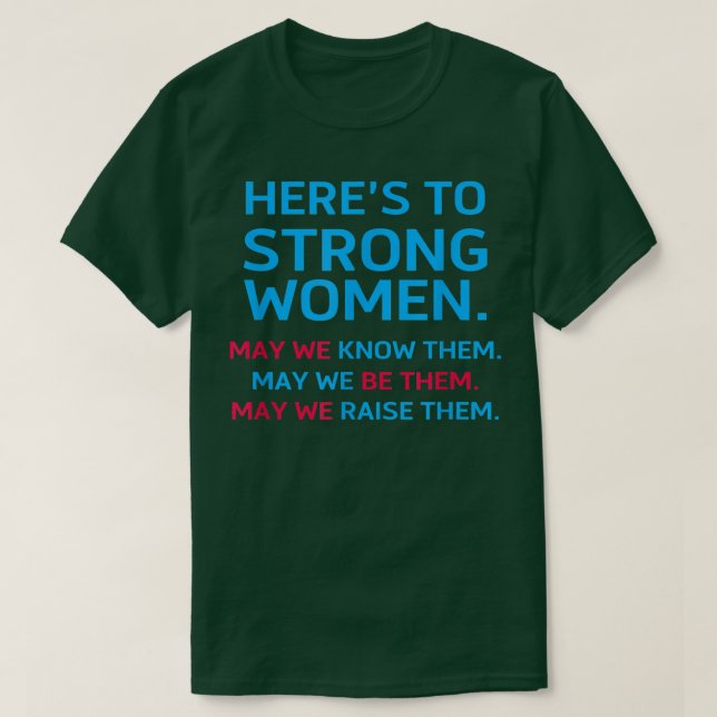 T-shirt À celles qui sont fortes Nous les connaissons Fémi (Design devant)