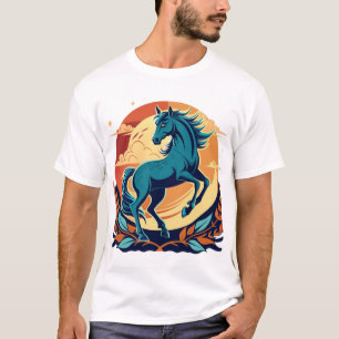 t-shirt à cheval