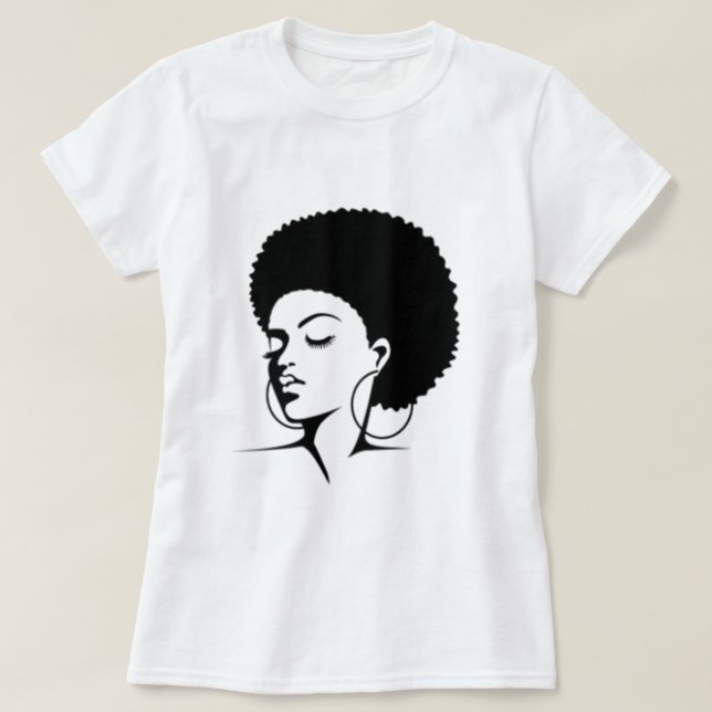 T-shirt à cheveux naturels (Design devant)