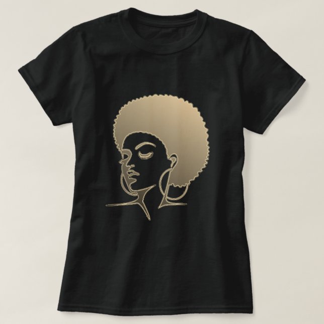 T-shirt à cheveux naturels (Design devant)