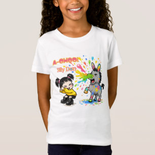 T-Shirt A-CHOO! Âne idiot – Dessin animé d'âne qui éternue