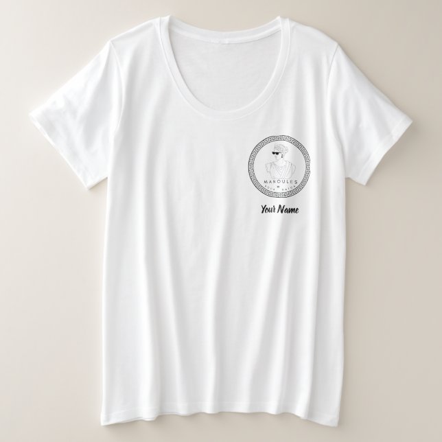 T-Shirt à col écossais Manoules Plus Taille (Design devant)