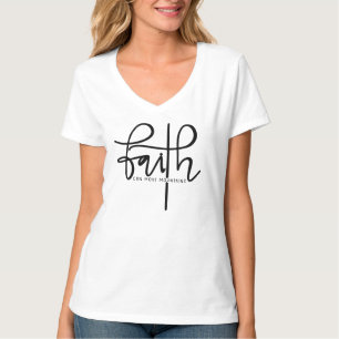 T-shirt à col V de base pour femmes
