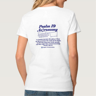 T-Shirt à col V féminin Psalm 19