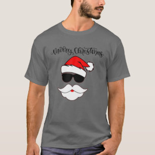 T-shirt A Cool Santa Claus Wearing Black Sunglasses