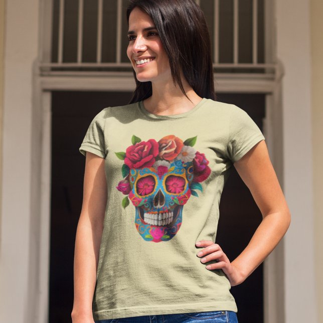 T-Shirt à crâne mexicain (Créateur téléchargé)