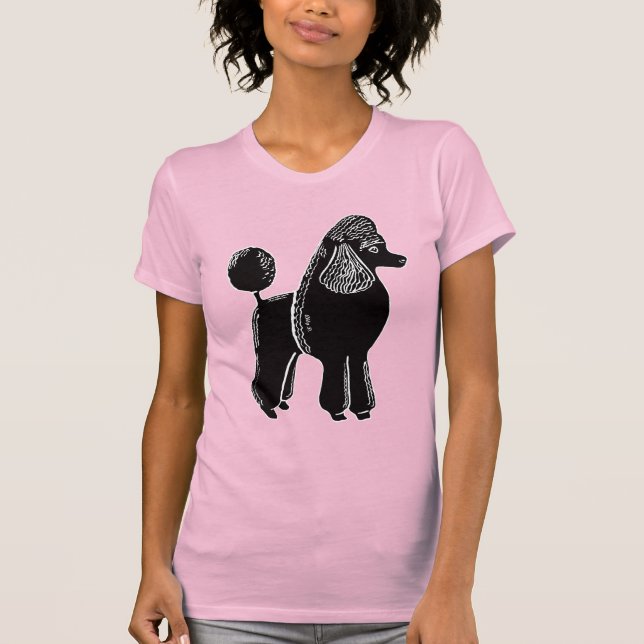 T-Shirt à crêpe à col blanc pour femmes (Devant)