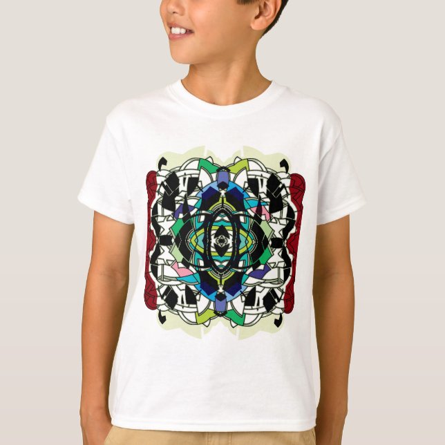 T-shirt à damiers (Devant)