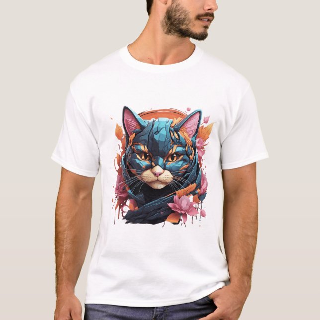 T-shirt A detailed illustration face magig futurist (Devant)