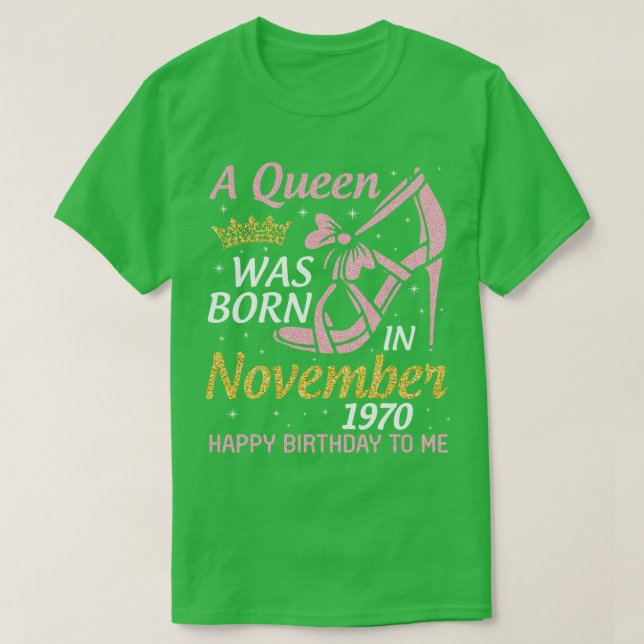 T-shirt A Est Né En Novembre 1970 Joyeux Anniversaire Pour (Design devant)
