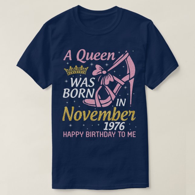 T-shirt A Est Né En Novembre 1976 Joyeux Anniversaire Pour (Design devant)