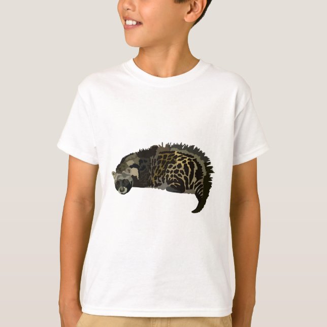 T-shirt A est pour African Civet (Devant)
