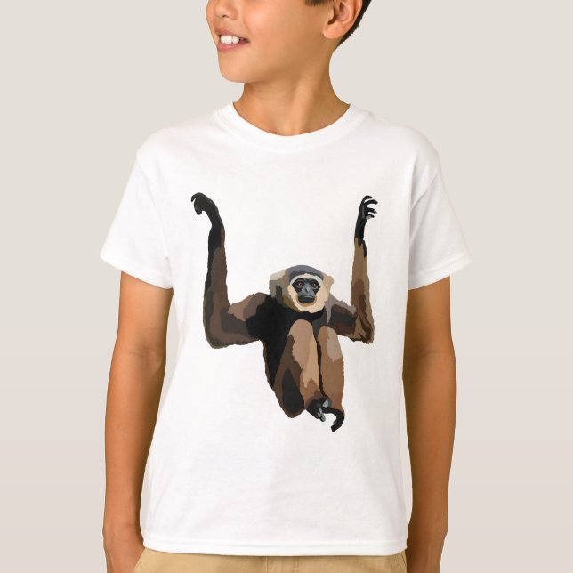 T-shirt A est pour Agile Gibbon (Devant)