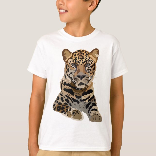 T-shirt A est pour Amur Leopard (Devant)