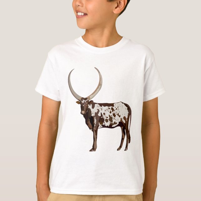 T-shirt A est pour Ankole Cattle (Devant)