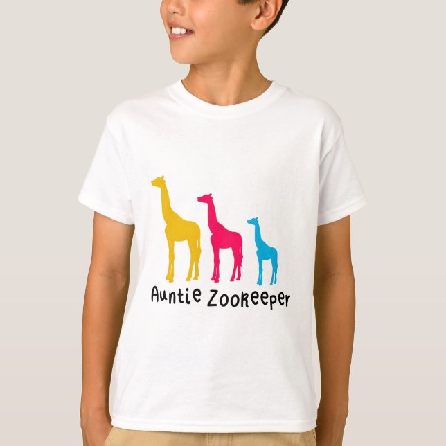 T-shirt A est pour Tante Zookeeper (Devant)