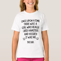 A girl who really liked hockey and hamsters