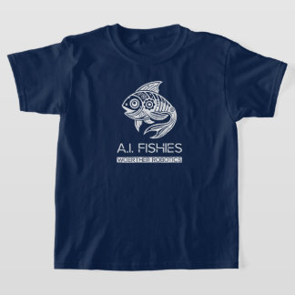 T-shirt A.I. Fishies Woerther Robotics White Design Shirt
