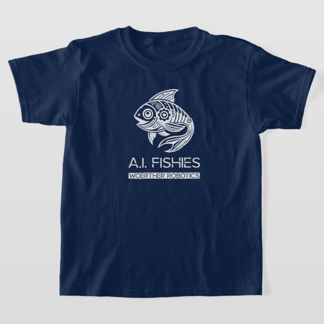 T-shirt A.I. Fishies Woerther Robotics White Design Shirt (Poser)