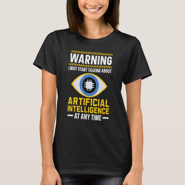 T-shirt A I Robot Intelligence Artificielle Technologie fu (Devant)