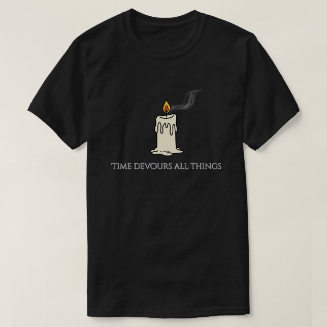 T-Shirt à la bougie d'esthétique Académie sombre  (Design devant)